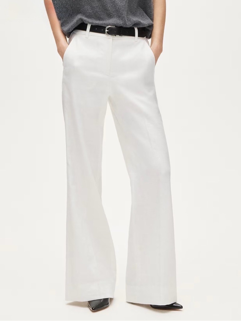 J CREW Carolina Flare Pant in Stretch Linen Blend NWT- Size 2